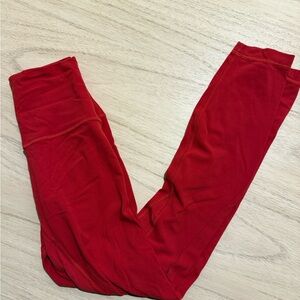 Lululemon Red Leggings